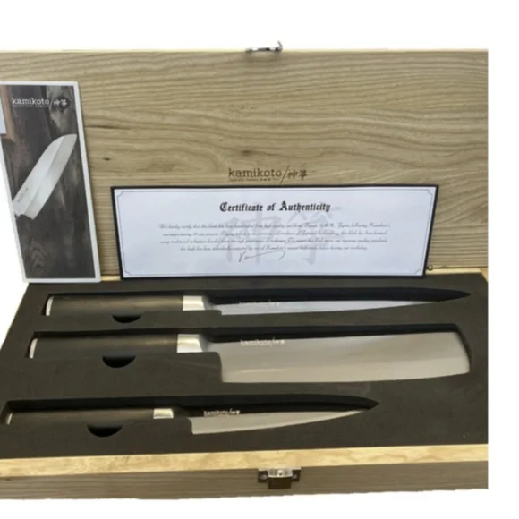 Kitchen knife set - Best Chef Knives - Ibaraki Steel- Japanese Kitchen Knives - Picture 2 of 13